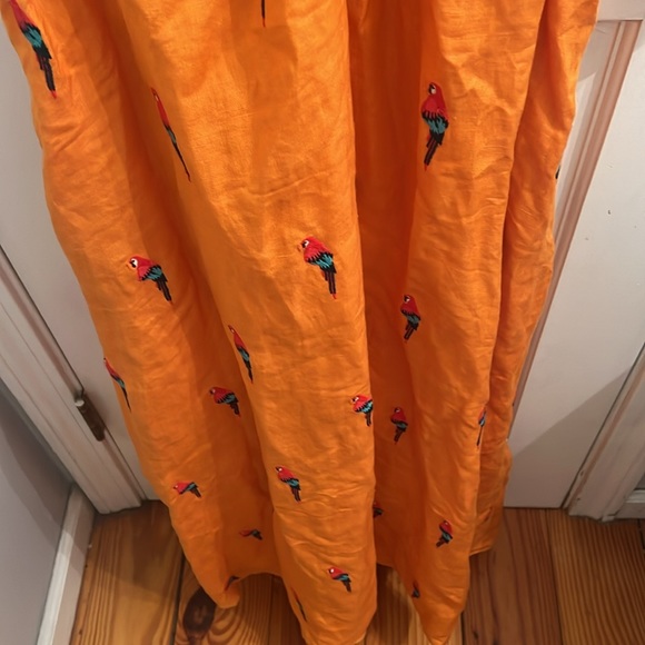 FARM Rio Orange Parrot Print Dress - Picture 10 of 13